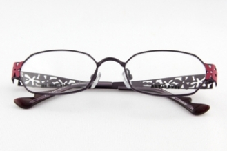 乱視薄型レンズ付メガネセット　ステンレススチールフレーム　《ART for EYES》《アートフォーアイズ》【AE-97-06-K】 メガネ通販アニム　眼鏡通販